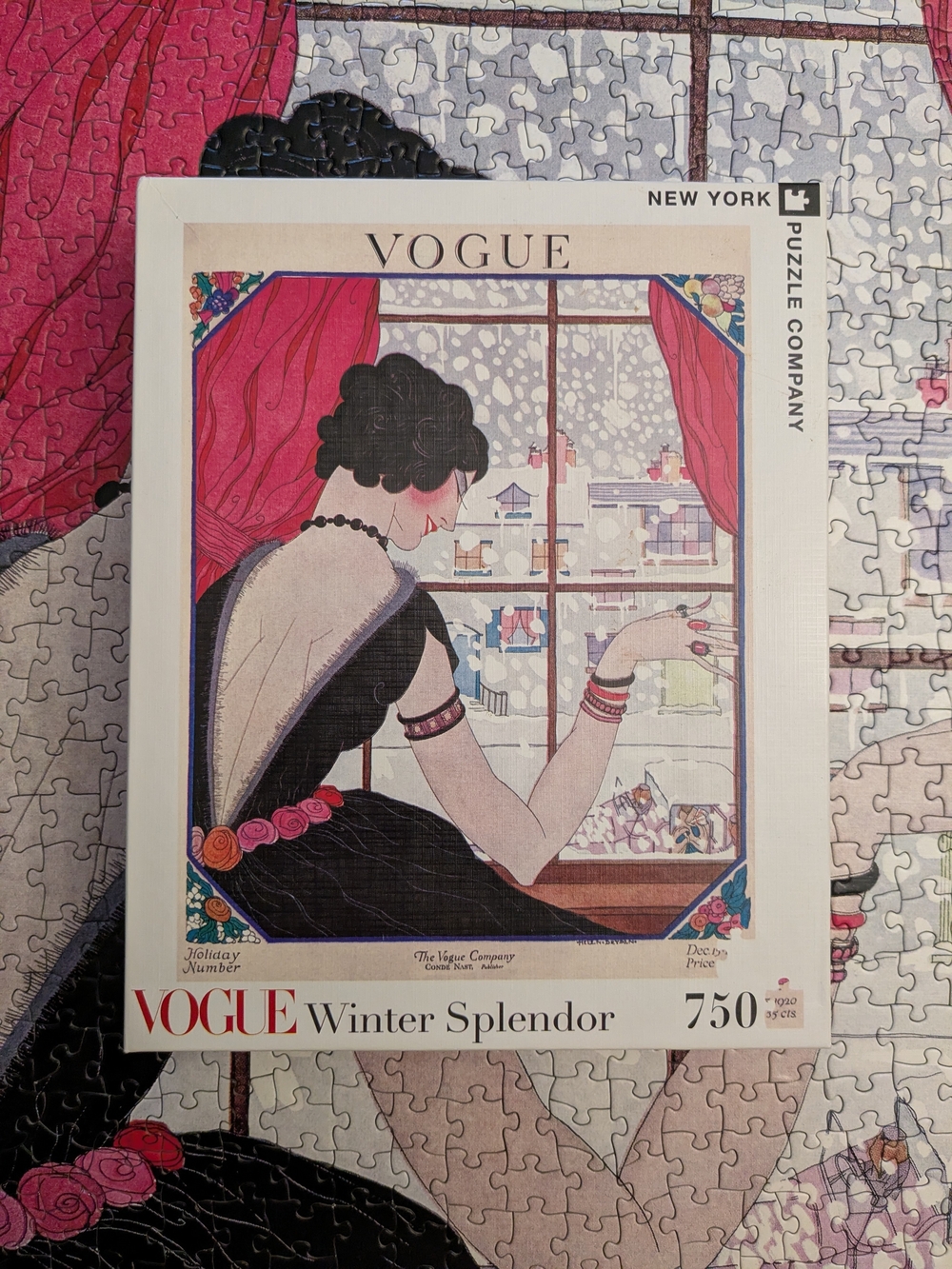 New York Puzzle Company 750 Piece Puzzle - VOGUE Winter Splendor